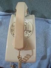 Vintage Bell System Western Electric Off White Wall Rotary phone