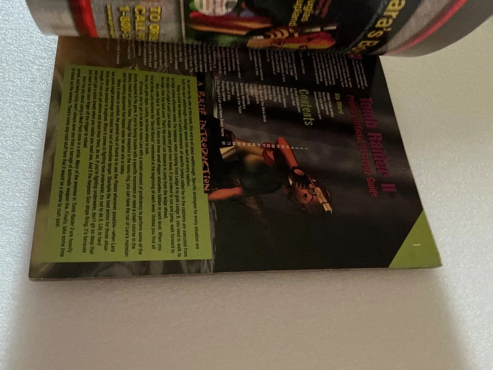 Tomb Raider I & II Prima's Official Strategy Guide Book RARE variant vgc used - Image 4 of 4