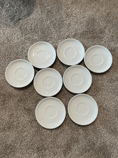8 German Bauscher White Saucers