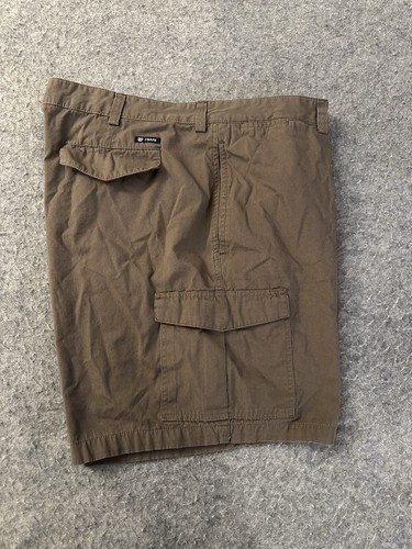 Chaps Ralph Lauren Cargo Shorts Mens 46 Brown Flat Front Chino - Picture 8 of 11