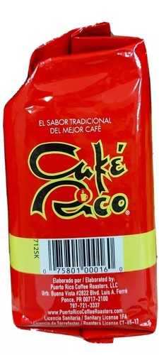 (2 BAGS/14 Ounces) CAFE RICO COFFEE OF PUERTO RICO RICH COFFEE 100% PURE - Picture 2 of 4