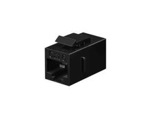 Lot of 5 CAT6 Inline Coupler Keystone Female, Black