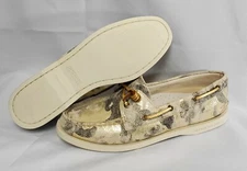 Womens Sperry Top Sider STS86660 A/O Vida Camo Ivory Multi Silver Metallic Shoes