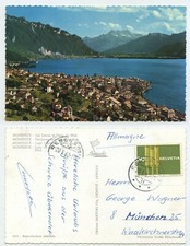 60763 - Montreux - Lac Leman et Dents du Midi...