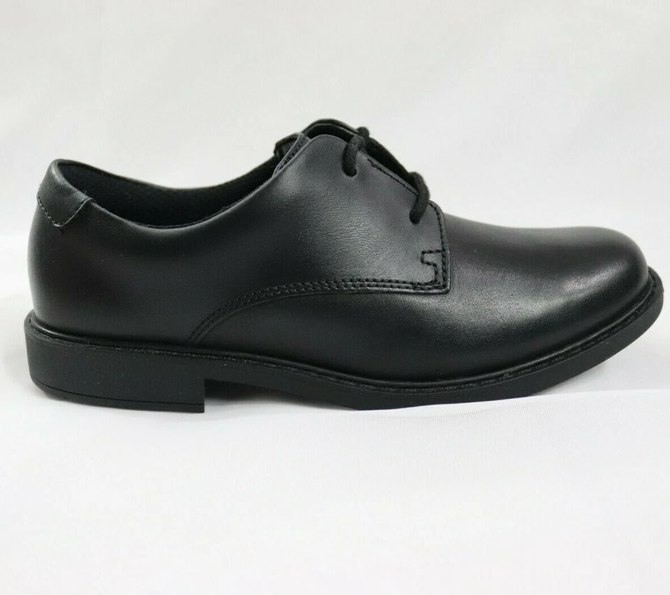 Clarks Boys School Shoes 'Scala Loop' Dress Leather shoes Laces Size 1.5 W Wide - Image 2 of 4
