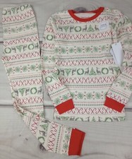Burt's Bees Kids Size 6 Matching Family Holiday Christmas Pajamas Candy Canes