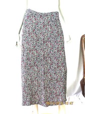SAG HARBOR SZ S Rayon Crinkled Textured Woven Fabric No Lining Long Skirt