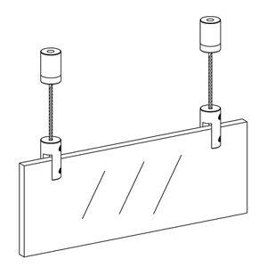 Details About Ceiling Sign Mounts Ceiling Cable Sign Fixings Ceiling Suspended Kits