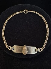 Antique VTG Forstner 1/20 12k Gold Knights Templar Masonic Bracelet Sweethearts