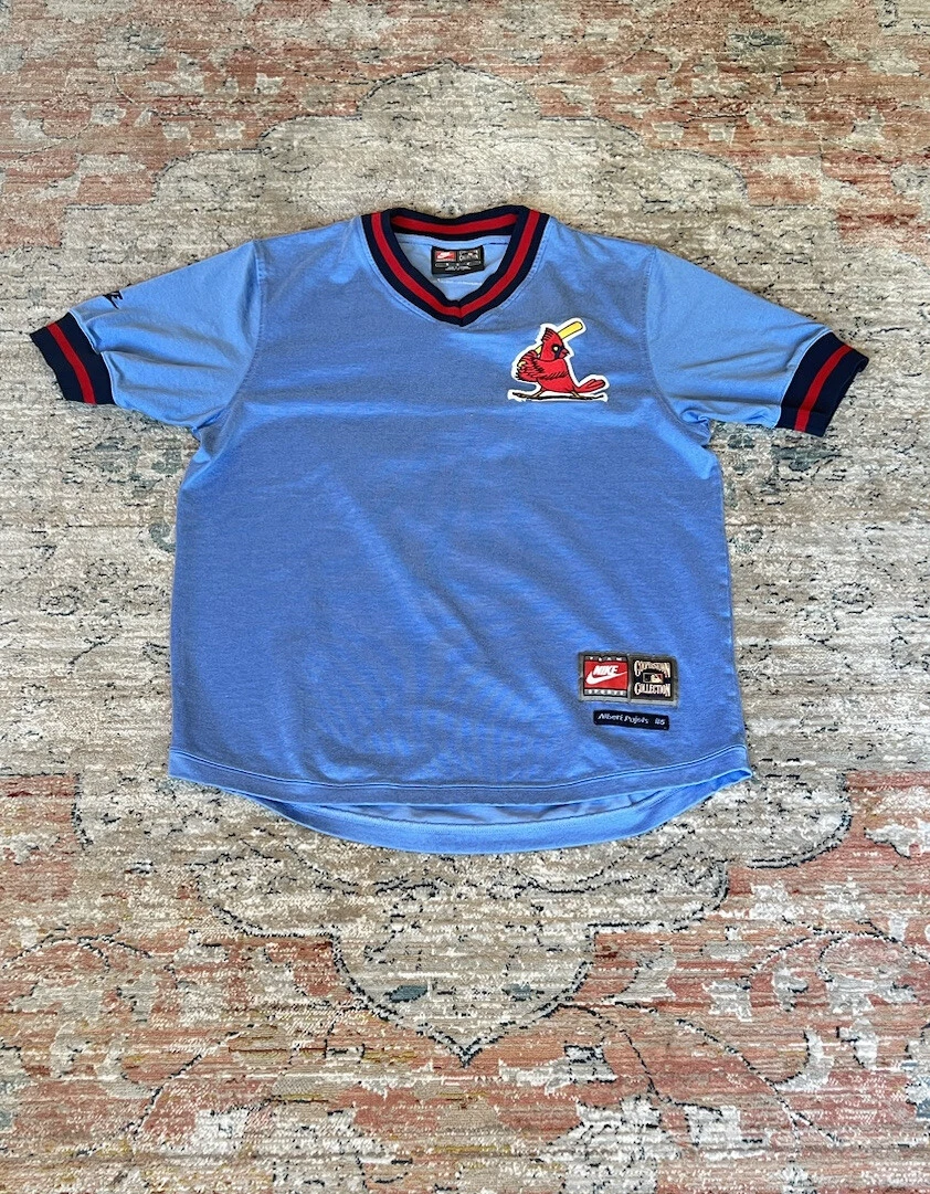 Light Blue Albert Pujols St Louis Cardinals Baseball Jersey Size S