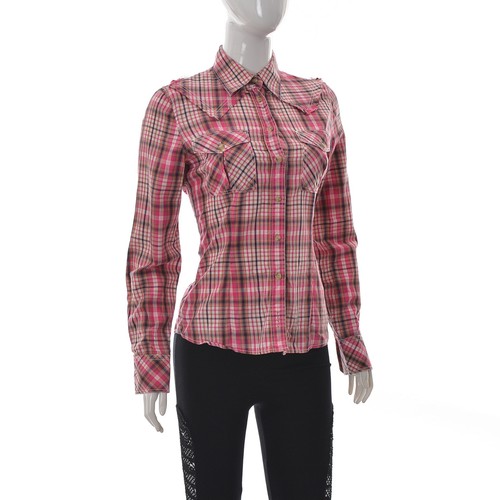 Patch Shoulder Button Up Western Shirt 