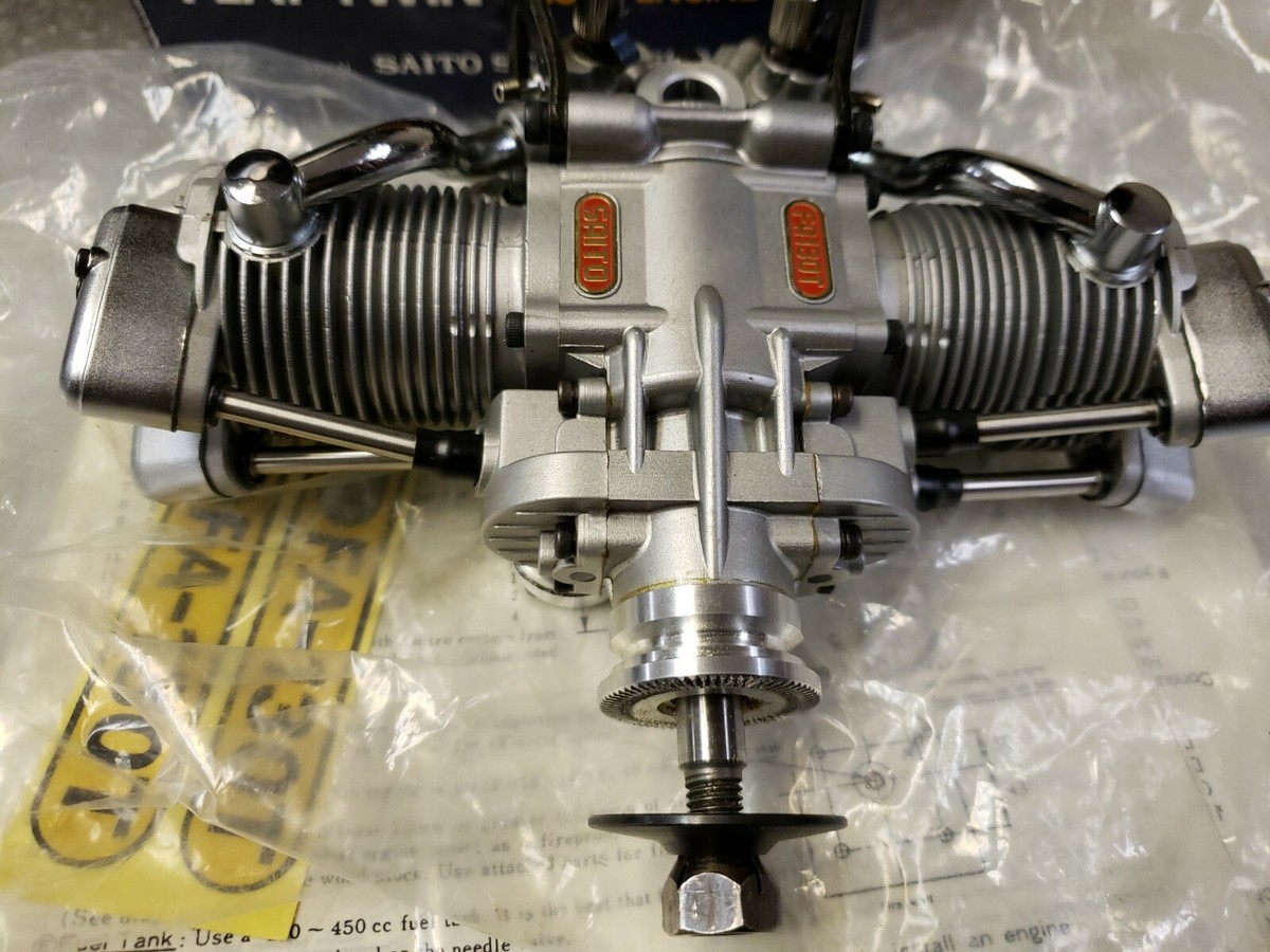 Saito Engine - Saito FA-130T flat twin four stroke Hemi-Heads