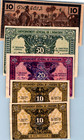 French Indochina 10, 20, 50 Cent 1942 Collectors Set (5 Notes)
