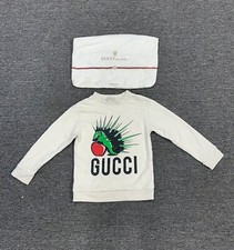 Rare 2019 Gucci Kids Long Sleeve Sweatshirt with Hedgehog Print  Size 10  READ