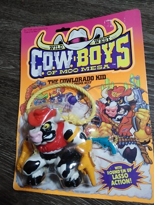 Cowboys of Moo Mesa Cowlorado Kid Action Figure (Hasboro 1991) in Package
