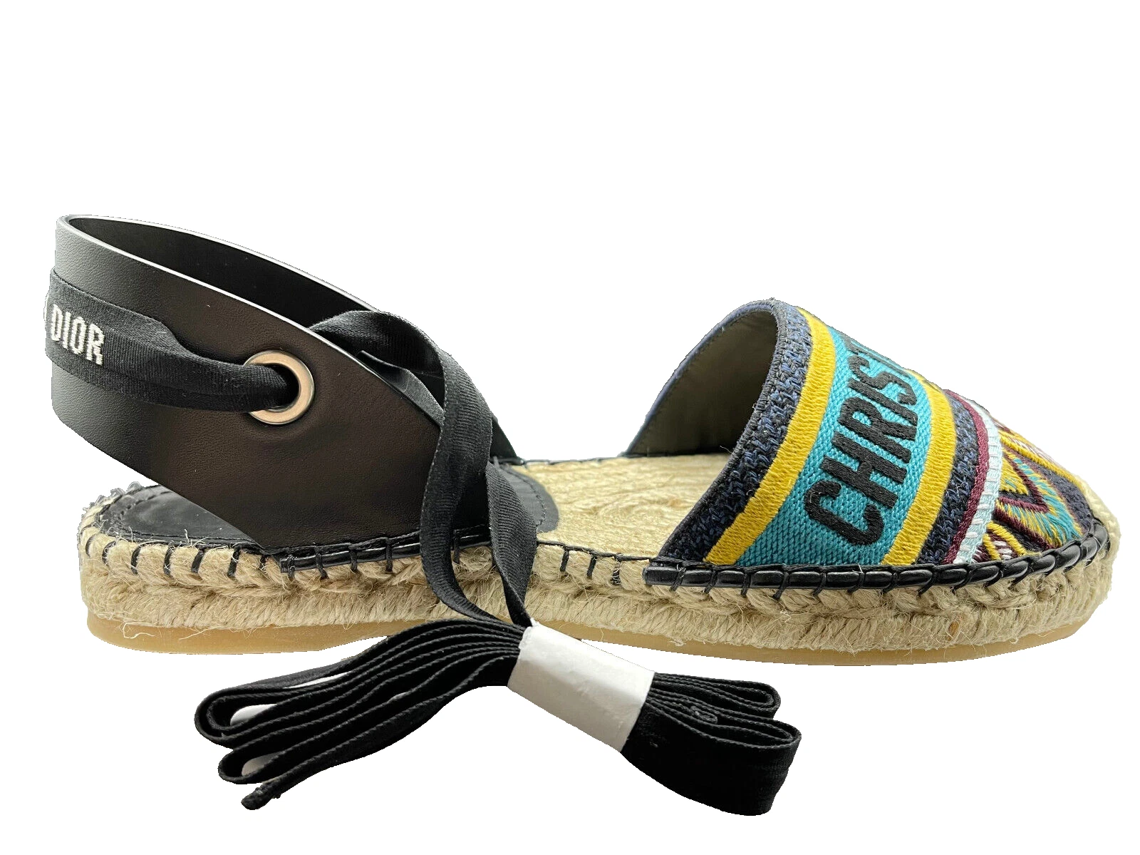 1 390, espadrilles à ruban Christian Dior pour femme Nicely D taille 35,5