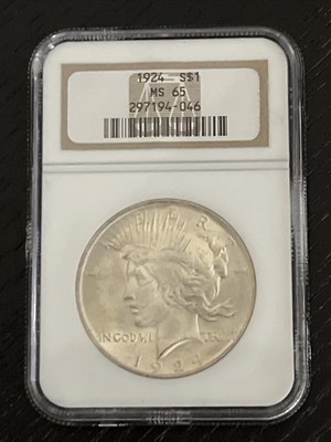 1924 Peace Dollar MS65  | eBay