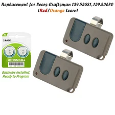 2 For Craftsman Garage Door Opener 3 button Remote HBW1255 13953681B 390MHz