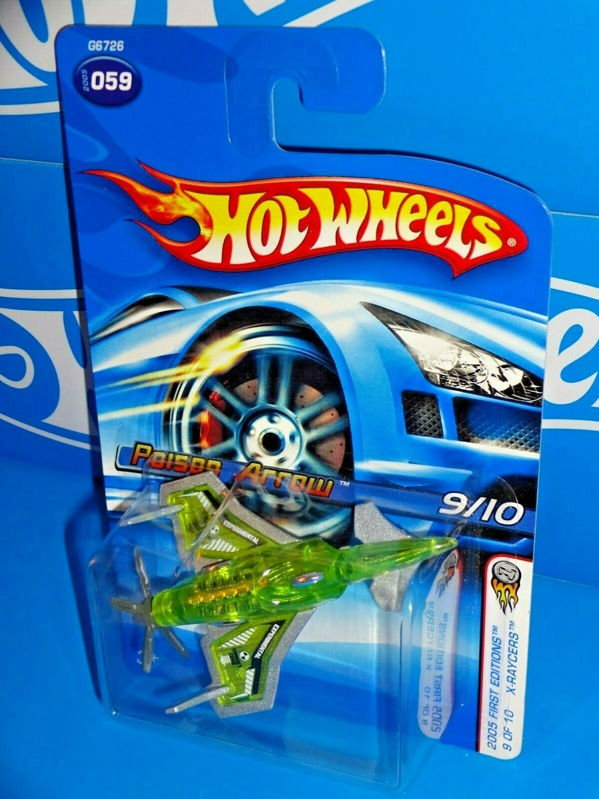 Hot Wheels 2005 First Editions X-Raycers #59 Poison Arrow Antifreeze Green