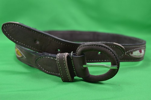 Kids Western Leather Belt,Cowboy,Boy/Girl,Size 24,7/8 Wide,Brown Suede - Picture 2 of 5