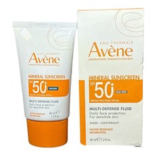Avene Mineral Sunscreen SPF50 Multi-Defense Fluid 1.3 fl oz Exp: 05/26 NEW