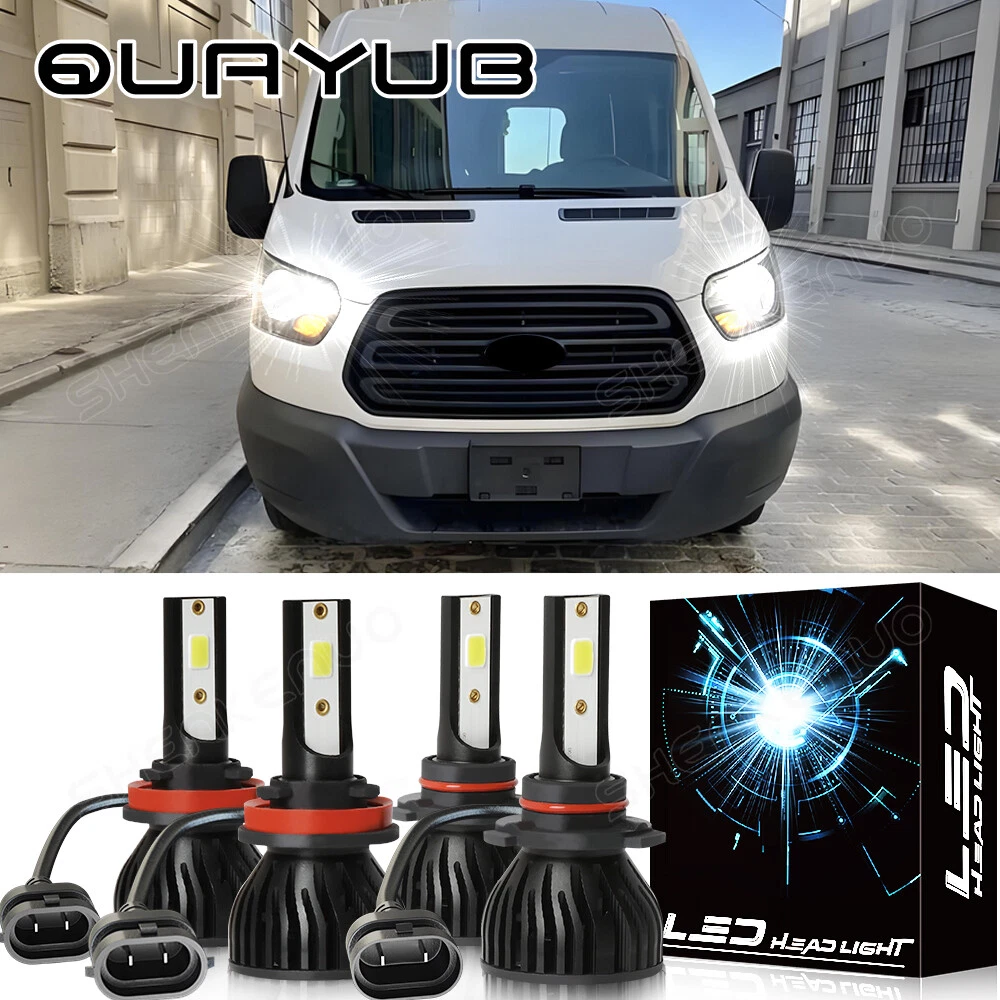 For Ford Transit-150 250 350 Van 2015-2022 DOB LED Headlight Bulbs High Low Beam