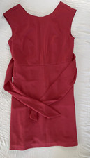 Ann Taylor Loft Rear Zip Wrap Belt Lined Washable Mini Dress Women's Size 2 NWT