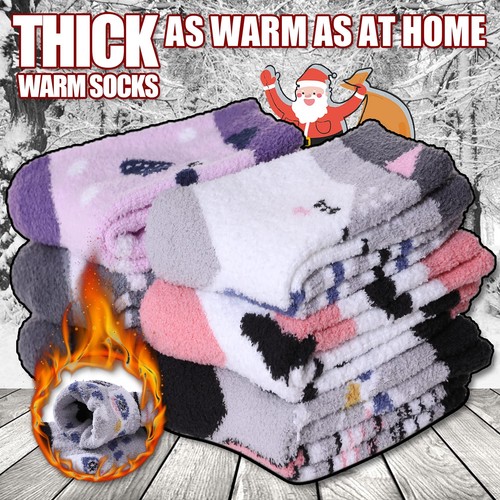 Kids Non Slip Fuzzy Socks Toddlers Boys Girls with Grips Anti-Slip Cozy Fluff... - Picture 6 of 6