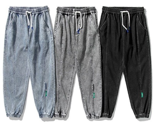 Herren Jogginghose Freizeithose Baggy Jeans Denim Hose Streetwear Übergröße 8XL - Bild 7 von 15
