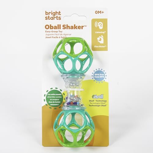 Bright Starts Oball Shaker Rattle Toy, Ages Newborn Plus - Picture 5 of 5