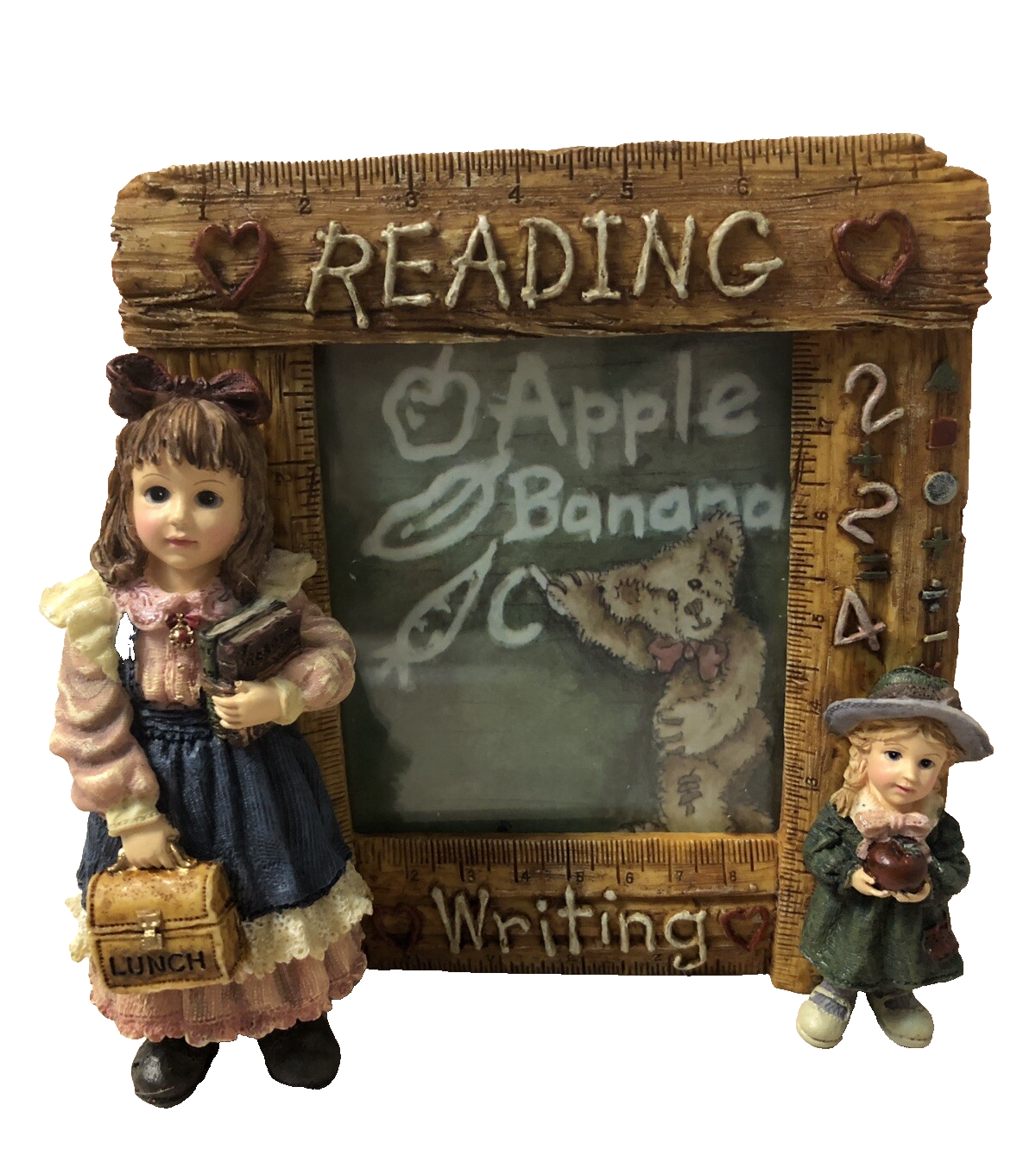 FIRST DAY OF SCHOOL PHOTO FRAME FIGURINE Yesterdays Child Laura with ...