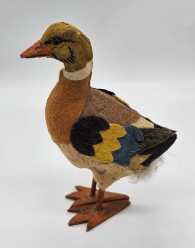 Antique German Felt Toy Mallard Duck - Picture 7 of 20