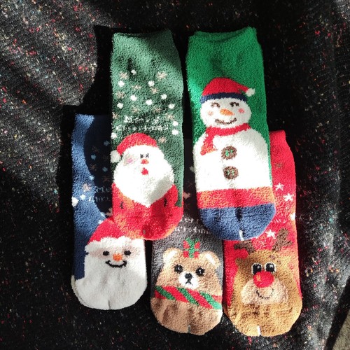 Warm Fleece Winter Socks- Baby/Children/Adult- Christmas patterns available - Picture 29 of 29