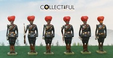LEAD SOLDIERS X6 - INDIANS W/ RIFLES - DELHI DURBAR BRITAINS SIZE L52