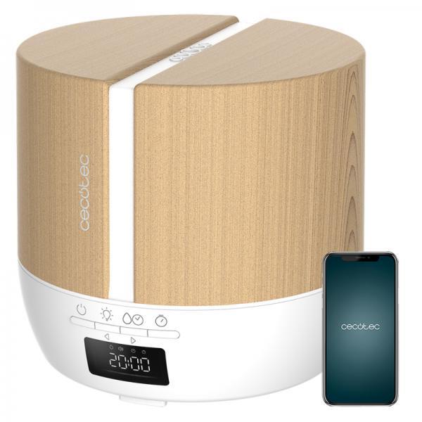 Cecotec Diffusore di aromi PureAroma 550 Connected White Woody. Capacità 500 ml,
