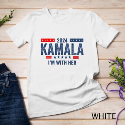 I'm With Her Kamala Vote For 2024 President Kamala-Harris T-Shirt Unisex T-shirt