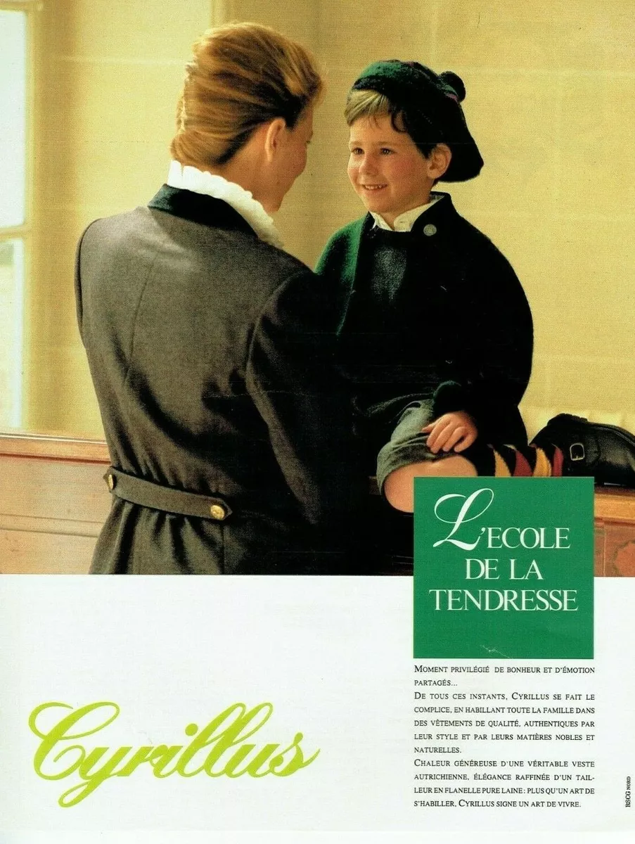 publicit Advertising 0522 1988 Cyrillus vetements enfant l cole