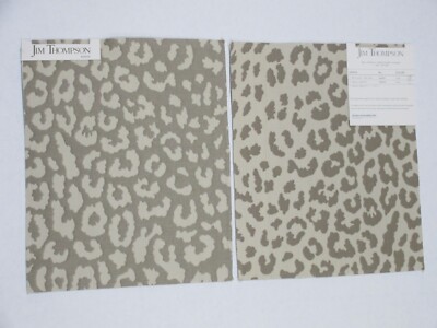14 Jim Thompson Cotton / Linen Samples - Style Kenya - Linen - 9 3/4'' x 8''