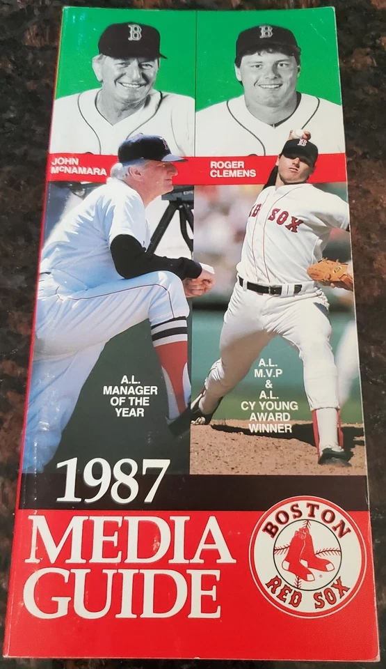 1987 Boston Red Sox Media Guide 1986 World Series Clemens Rice - Image 3 of 4
