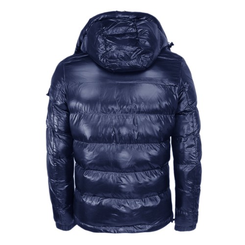 Giubbotto Uomo Invernale Piumino Imbottito Giubbino Lucido Con Cappuccio VEQUE - Foto 26 di 31