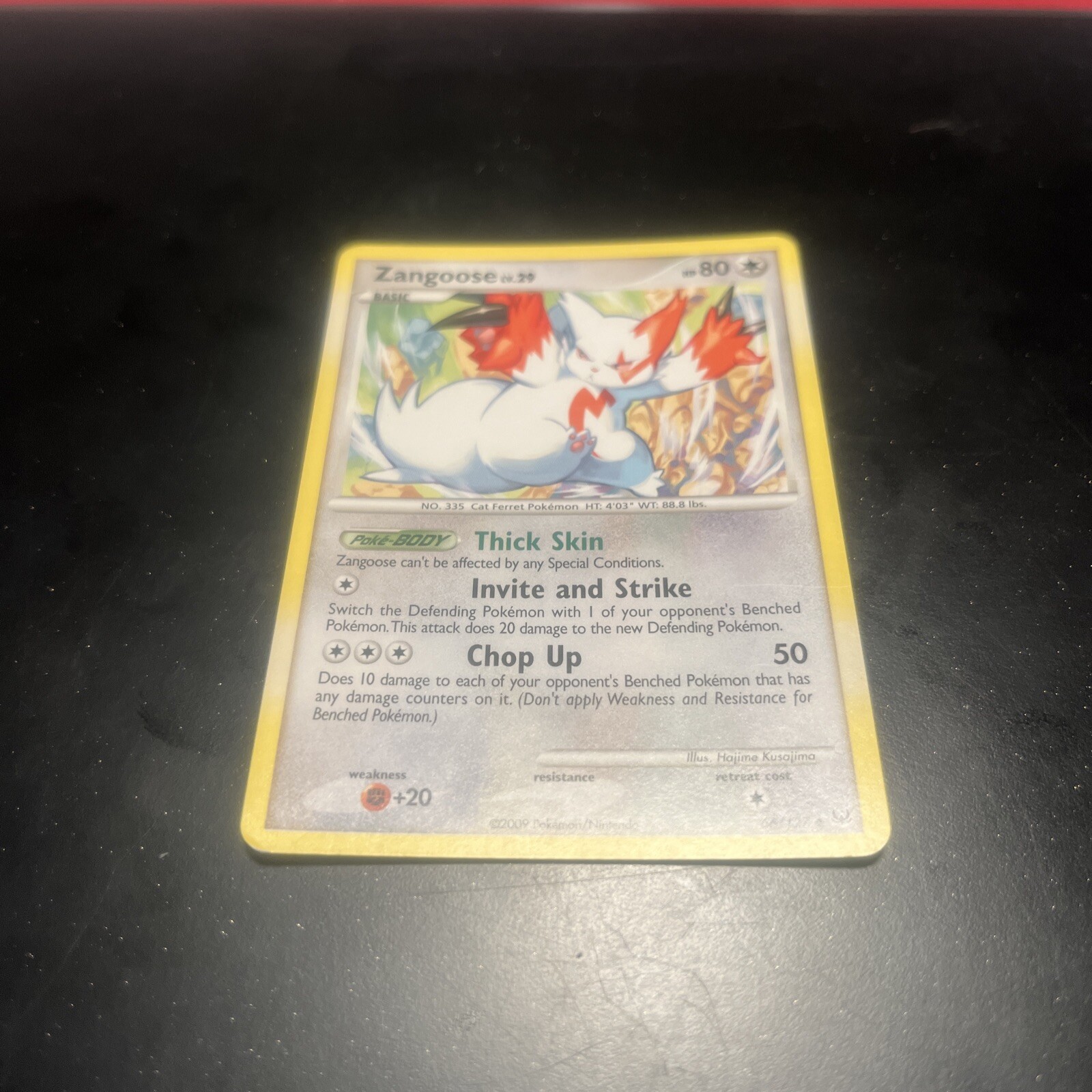 POKEMON ZANGOOSE LV.29 66/127 PLATINUM UNCOMMON Trading Card TCG Nintendo 2009
