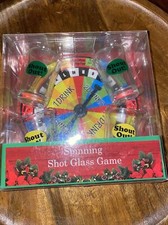 Spinning Shot Glass Game Gag Gift Shout Out With Spinner Christmas Birthday