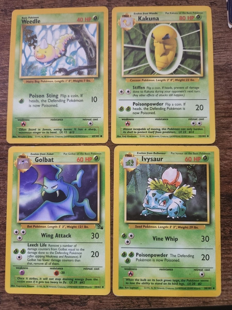 Pokemon Card Lot - Grass Type - Japanese. Holographic. 1st Pokemon Card Lot - Grass Type - Japanese. Holographic. 1st