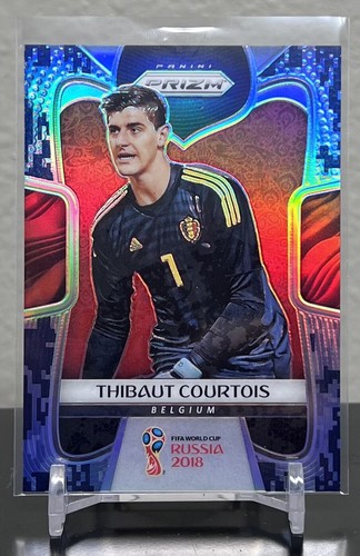 Thibaut Courtois [Camo Prizm] #21 2018 Panini Prizm World Cup card
