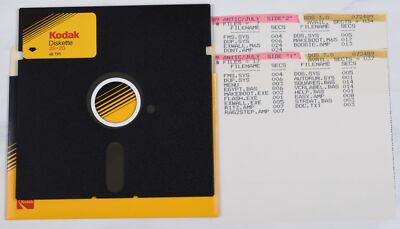 Vtg Kodak Computer Floppy Disk-Collectible, Untested (Atari, Antic Mag Jul 89)