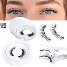 Magnetic Eyelashes with Applicator 3D Natural Look Reusable False Lashes New USA