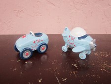 My First Tooth Curl Keepsake Set Plane  Racing Car Light Blue By A.D. Sutton