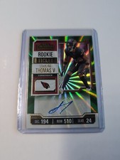 2023 Panini Contenders Starling Thomas V Green Rookie Ticket Auto AZ Cardinals