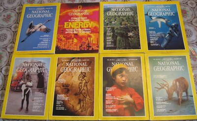Lot 8 Vintage 1981 National Geographic Magazine 2 MAPS; 1 Special Report ENERGY