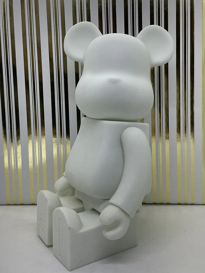 Bearbrick 400% Building Block Bear Violence Bear White Model DIY Paint Medicom - Image 2 of 2